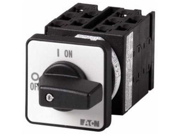 Eaton T0-5-15139/E, Toggle switch, 2P, Svart, Vit, IP65, 48 mm, 119 mm