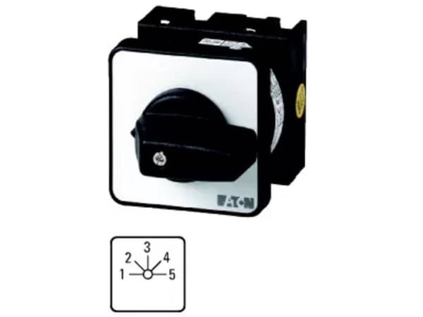 Eaton T0-5-15139/E, Toggle switch, 2P, Svart, Vit, IP65, 48 mm, 119 mm