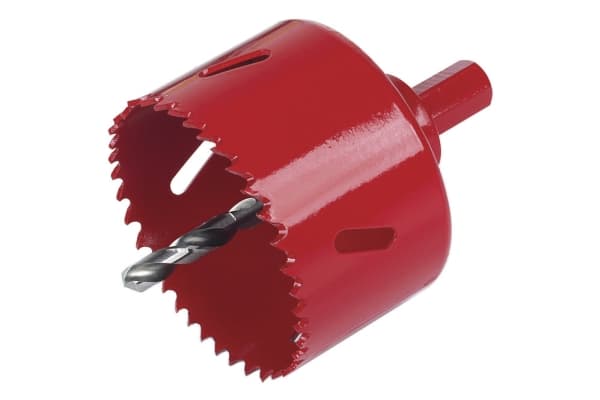 wolfcraft GmbH 5493000, Single, Borr, Metall, Trä, Röd, Bimetall, Snabbstål (HSS), Snabbstål (HSS)