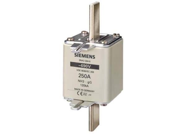 Siemens 3NA33446 Sikringsindsats Sikringsstørrelse = 3 250 A 690 V 3 stk