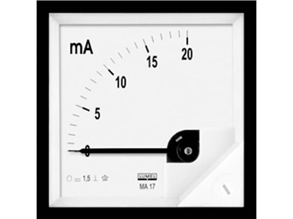 Lumel MA17 50A/60mV MA17 50A/60mV Panel meter 72 x 72 mm 50 A/DC (60 mV)  Drejespole