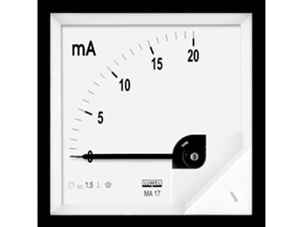 Lumel MA17 50A/60mV MA17 50A/60mV Panel meter 72 x 72 mm 50 A/DC (60 mV)  Drejespole