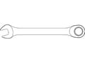 Miniatyrbilde 2 av 2: Teng Tools Ratchet Kombinøkkel 17 mm (162681001)