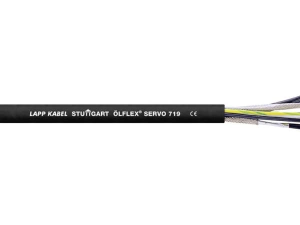 LAPP ÖLFLEX® SERVO 719 Servo-ledning 4 G 2.50 mm² + 2 x 0.75 mm² Sort 1020063/500 500 m