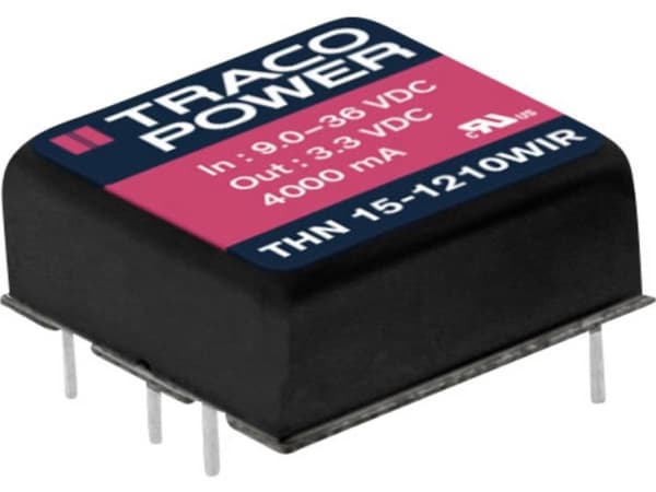 Traco Power THN 15-4822WIR, 25,4 mm, 9,9 mm, 25,4 mm, 16,5 g, 15 W, 18-75 V