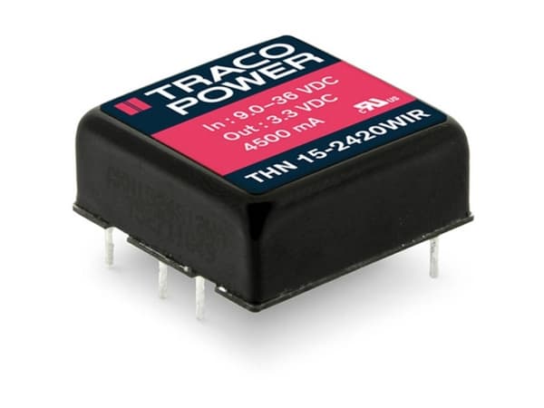 Traco Power THN 15-4822WIR, 25,4 mm, 9,9 mm, 25,4 mm, 16,5 g, 15 W, 18-75 V
