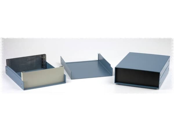 Hammond Electronics 1458E4B Instrumentkabinet 254 x 203 x 101 Aluminium Blå 1 stk