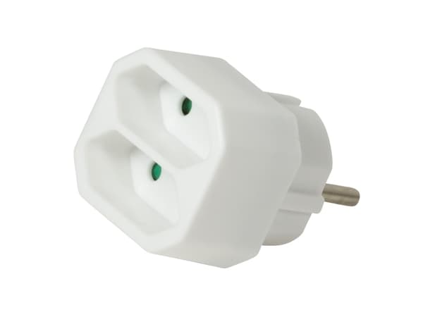 LogiLink LPS218, inomhus, Vit, RoHS, 2 AC-utgångar, 250 V, 1100 W