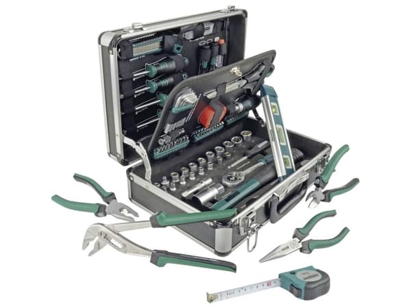 Brüder Mannesmann M29067 Verktygslåda för gör-det-själv-arbete, med utrustning 90 delar (L x B x H) 370 x 135 x 265 mm