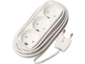 Miniatyrbild 4 av 5: MicroConnect - Effektband - ingång: ström - utgångskontakter: 3 (ström) - 5 m sladd - vit