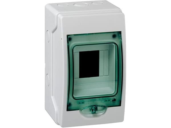 SCHNEIDER ELECTRIC Din-kiskokotelo Kaedra IP 65 paneeli 1 rivi 4 moduulia liitinlohkolla KxSxK 150 x 123 x 95 mm