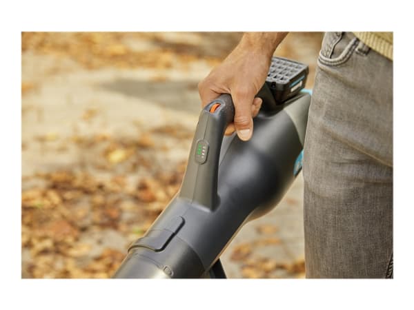 Gardena PowerJet 18V P4A, Käsipuhallin, Musta, Sininen, Oranssi, Puhallus, Sähkö, 96 dB, 19 V