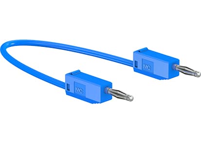 Stäubli LK205-X Prøveledning Lamelstik 2 mm Lamelstik 2 mm 30.00 cm Blå 1 stk
