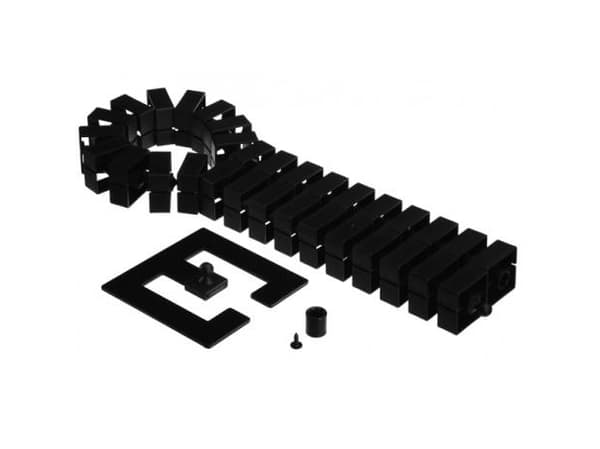 Bachmann 930.016, Kabelhåndtering, Svart, Polypropylen (PP), 0,76 m, 45 mm