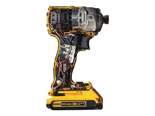 DeWALT DCF887D2-QW, Iskuväännin, Musta, Keltainen, 1/4", 3250 RPM, 240 RPM, Akku