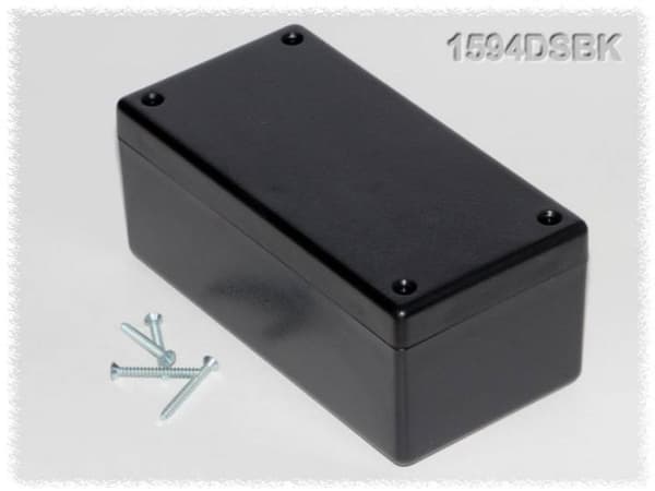 Hammond Electronics 1594DSBK Universalkabinetti 131 x 66 x 55 ABS Lajittele 1 kpl 1 kpl