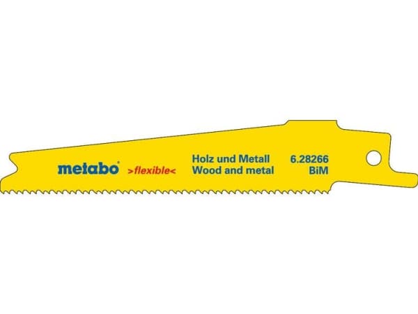 Metabo 628266000, Puukkosahanterä, Metalli, Muovi, Puu, Kaksoismetalli, Sininen, Valkoinen, Keltainen, 14 - 18, 1,41 mm