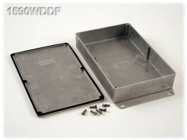 Hammond Electronics 1590WDDF Universal-kaappi 187,5 x 119,5 x 37 Alumiini Luonnollinen 1 kpl