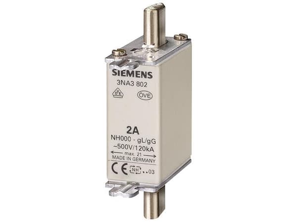 Siemens 3NA38328 Sikringsindsats Sikringsstørrelse = 0 125 A 400 V 3 stk