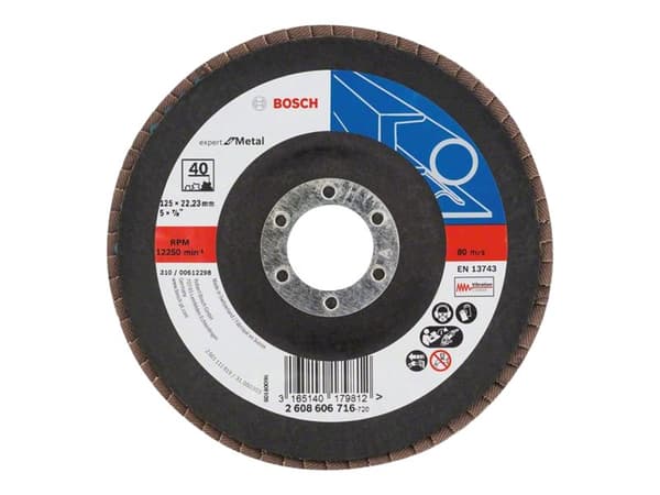 Bosch LAMELSLIBESKIVE B:M 125X22MM K40 SKRÅ