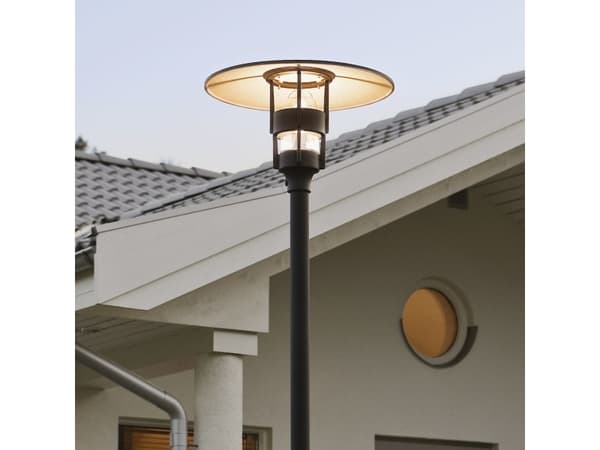 Konstsmide 524-750, Svart, Gjuten aluminium, IP44, E27, 1 lampor, AC Svart