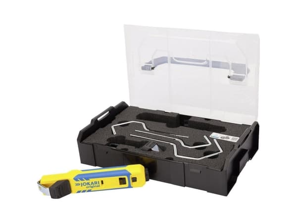 Jokari T71000 Kuoriva veitsi Soveltuu pyöreille kaapeleille, märkähuonekaapeli 8-28 mm