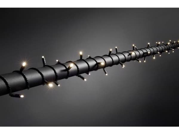 Konstsmide 6621-117 Micro ljuskedja Externt via strömförsörjning Antal glödlampor 80 LED (RGB) Varmvit Belyst Längd: 7,9 m Dimbar