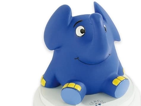 ANSMANN 4 KIDS Elephant - Nattlampa - LED - 0.2 W - blått ljus - blå