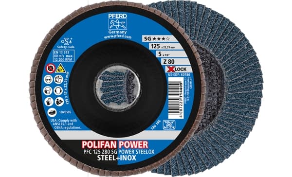 PFERD 67788127, 12,5 cm, 12200 kierrosta minuutissa, 80 g, 10 kpl