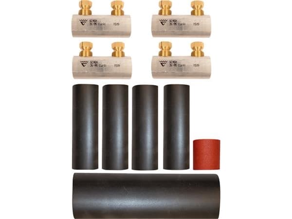 ELPRESS Täydellinen ruuvihylsysarja KSC95N-1-4HS, 4 kpl ruuvihylsyjä tyyppi SC95N Al/Cu 50-95 mm² + 4 kpl sisempi puristus + 1 kpl ulompi puristus
