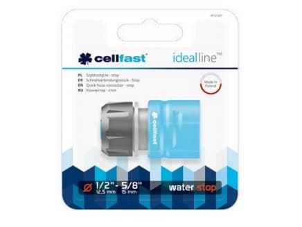 CELLFAST 50-625, Slangestik, 3/4", ABS, Polykarbonaatti (PC), Blå, Grå