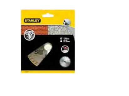 Stanley STA38217-XJ, Diamantskiva med turbokant, Tegel, Granit, 2,22 cm, 12,5 cm, Upphängbar förpackning, 1 styck
