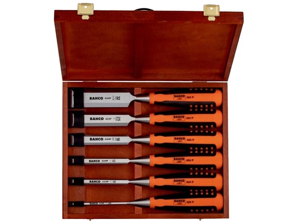 Bahco 424P-S6-EUR, Meiselsett, Sort, Oransje, 285 mm, 235 mm, 42 mm, 1,39 kg