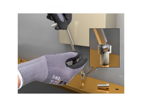 HAZET 2105LG/9H, Insexnycklar med L-handtag, set, Metrisk, 9 styck, 1.5,10 mm, 430 g