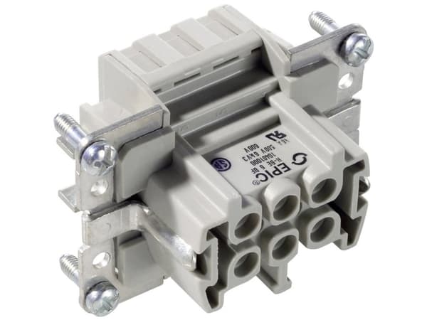 LAPP 10401000 Tilslutningsindsats EPIC® H-B 6 Samlet poltal 6 + PE 10 stk
