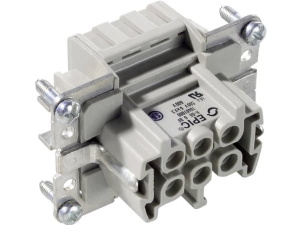 LAPP 10401000 Tilslutningsindsats EPIC® H-B 6 Samlet poltal 6 + PE 10 stk