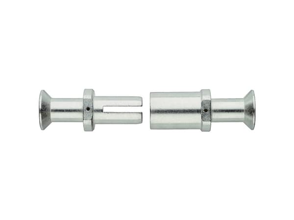 Harting 09 11 000 6140, Crimp, Silver, Silver, Kopparlegering, 35 mm ², 0,5 mO