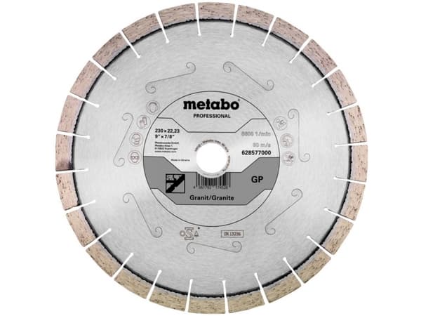 Metabo 628577000, Granit, 23 cm, 2,22 cm, 6600 RPM, Metabo, 1 styck