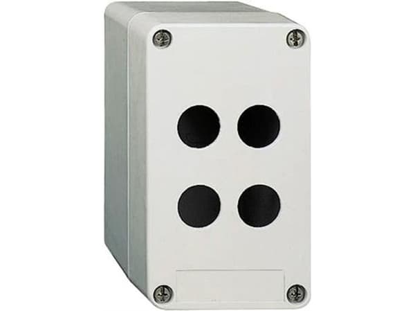 Trykknapkasse XAPA 4xØ22 85x146mm grå