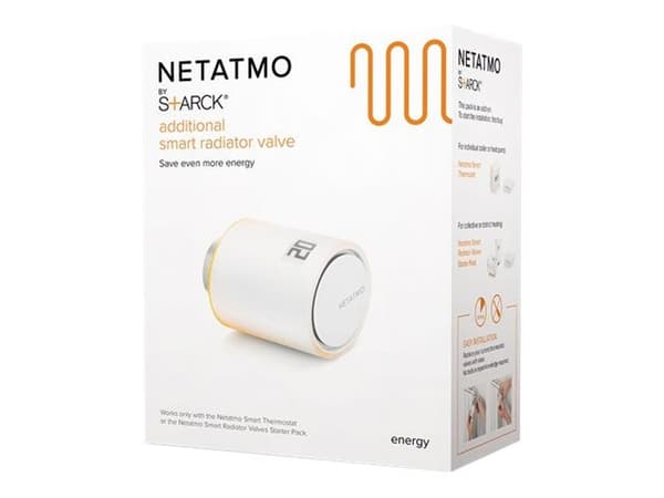 Netatmo Smart Radiator Valves - Starter Pack - vandventil - trådløs - 802.11b/g/n - 2.4 Ghz