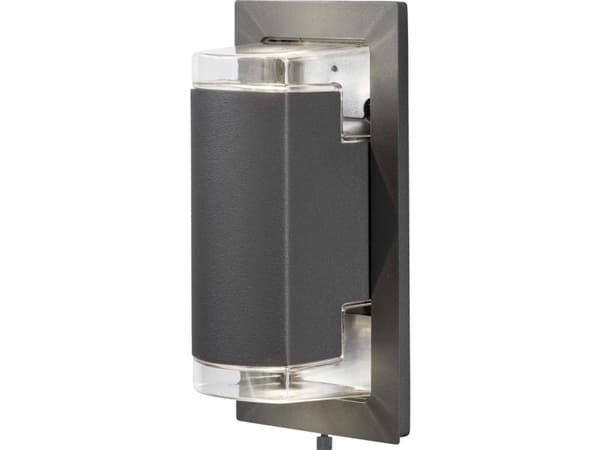 Konstsmide 7987-370, 2 pære(r ), IP54, Anthracit, Grå