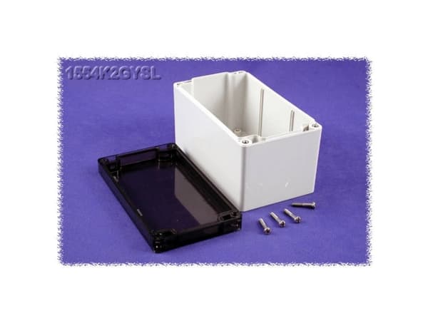 Hammond Electronics 1554K2GYSL Universalkabinet 160 x 90 x 90 Polykarbonat Grå 1 stk