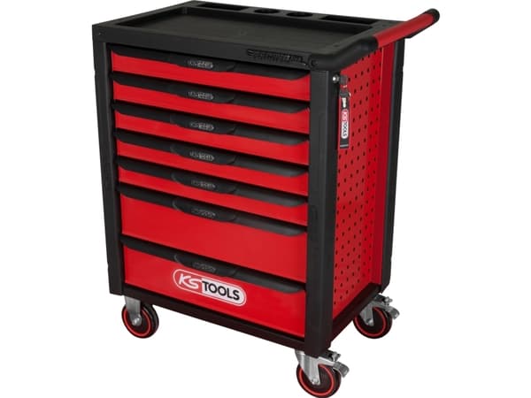 KS Tools 826.0007, Verktøykiste, Stål, Sort, Rød, 350 kg, Nøkkel, 788 mm