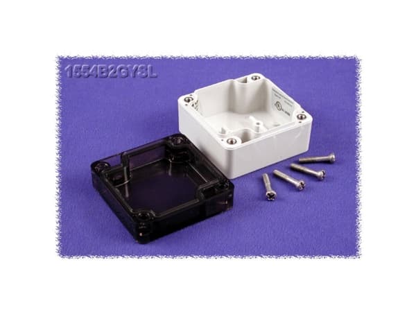Hammond Electronics 1554B2GYSL Universalkabinet 65 x 65 x 40 Polykarbonat Grå 1 stk