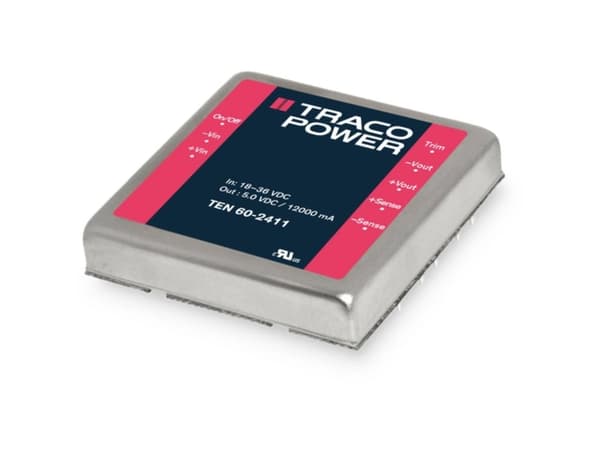 Traco Power TEN 60-2412, 50,8 mm, 25,4 mm, 50,8 mm, 33 g, 60 W, 18-36 V