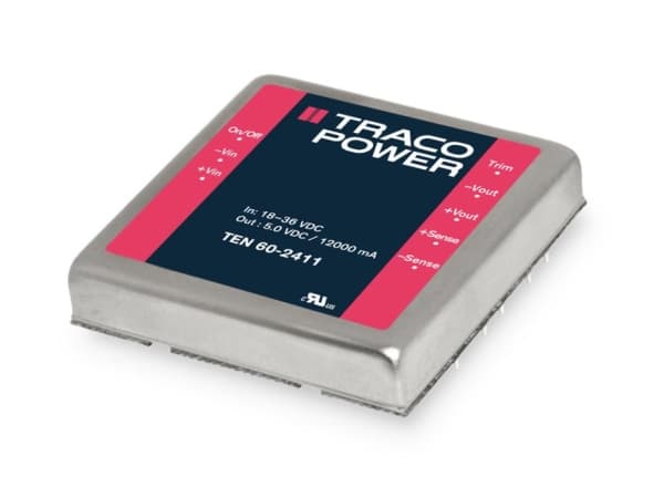 Traco Power TEN 60-2412, 50,8 mm, 25,4 mm, 50,8 mm, 33 g, 60 W, 18-36 V