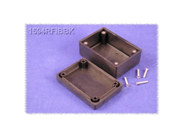 Hammond Electronics 1594RFIBBK Universalkabinet 81 x 56 x 40 ABS Sort 1 stk