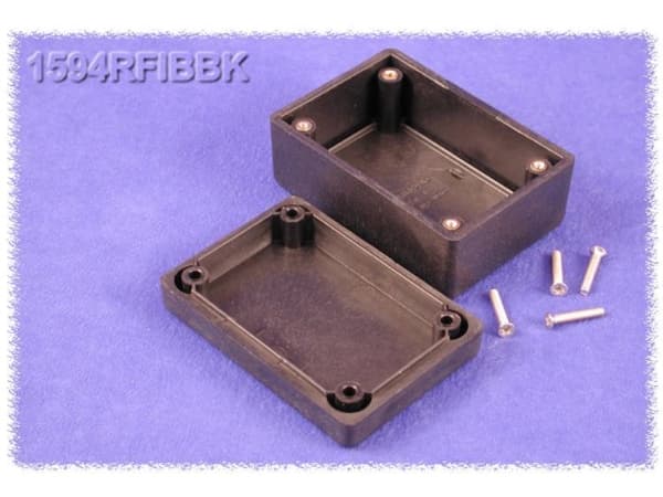 Hammond Electronics 1594RFIBBK Universalkabinet 81 x 56 x 40 ABS Sort 1 stk