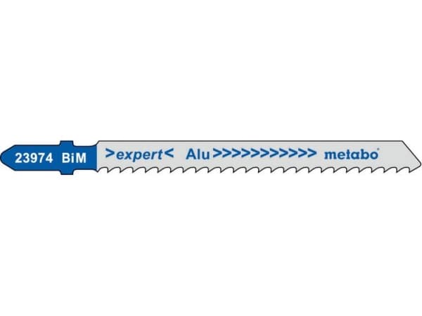 Metabo 623974000, Figursågblad, Gjuten aluminium, Icke-järnmetaller, Plast, Bimetall, Svart, Grå, 7,5 cm, 3 mm