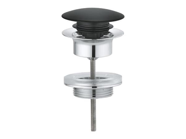 Grohe bundventil 1 1/4/ø64mm - u/overl velvet black